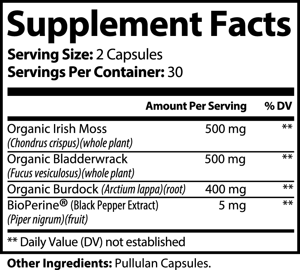 Organic Irish Sea Moss