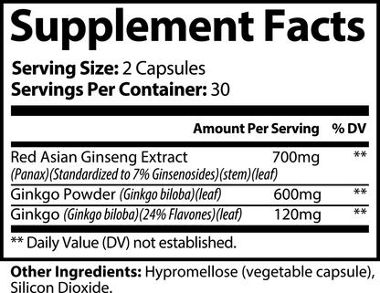 Ginkgo Biloba + Ginseng Vitality